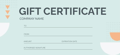 Design Preview for Design Gallery: Bold & Colourful Gift Certificates