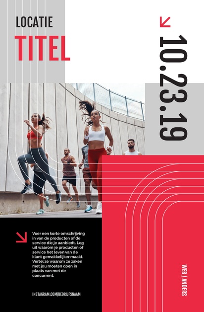 Voorvertoning ontwerp voor Ontwerpgalerij: Sport en fitness Posters, A3 (297 x 420 mm) 