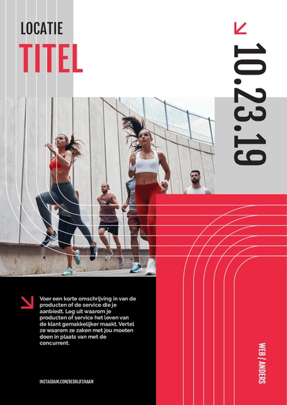 Voorvertoning ontwerp voor Ontwerpgalerij: Sport en fitness Posters in grote oplage, A3 (297 x 420 mm)