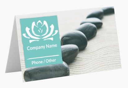 Design Preview for Design Gallery: Health & Wellness Folded Business Cards