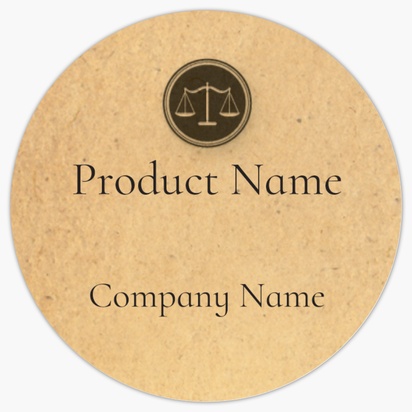 Design Preview for Design Gallery: Law, Public Safety & Politics Product Labels, 3.8 x 3.8 cm Circle