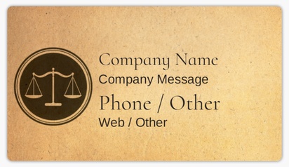 Design Preview for Design Gallery: Legal Business Card Stickers