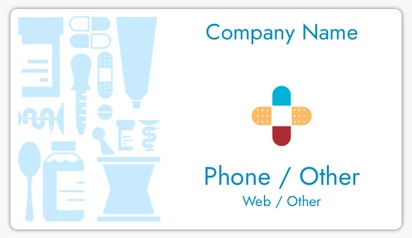 Design Preview for Design Gallery: Medical Equipment & Pharmaceuticals Business Card Stickers
