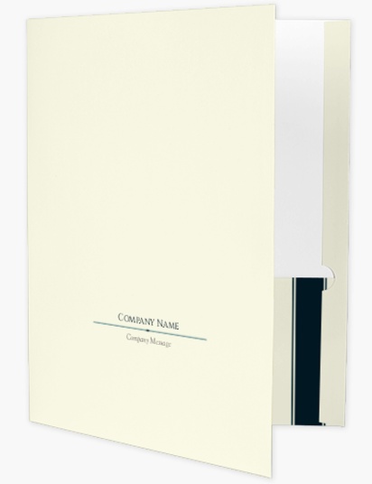 Design Preview for Design Gallery: Finance & Insurance Presentation Folders, A4