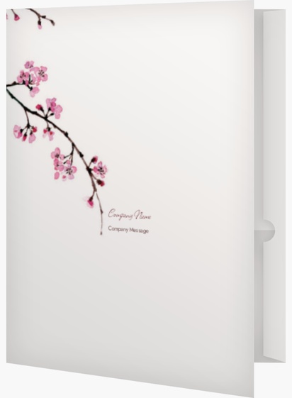 Design Preview for Beauty & Spa Custom Presentation Folders Templates, 9.5" x 12"