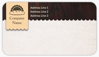 Design Preview for Design Gallery: Restaurants Mailing Labels, 8.7 x 4.9 cm