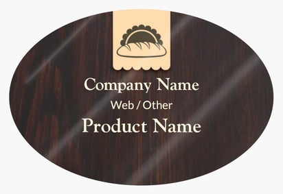 Design Preview for Design Gallery: Organic Food Stores Product Labels on Sheets, Oval 7.6 x 5.1 cm