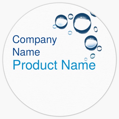 Design Preview for Design Gallery: Pool & Spa Care Product Labels on Sheets, Circle 3.8 x 3.8 cm