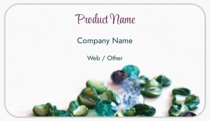 Design Preview for Design Gallery: Jewellery Product Labels on Sheets, Rounded Rectangle 8.7 x 4.9 cm