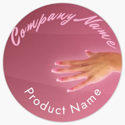 Design Preview for Design Gallery: Nail Salons Product Labels on Sheets, Circle 3.8 x 3.8 cm