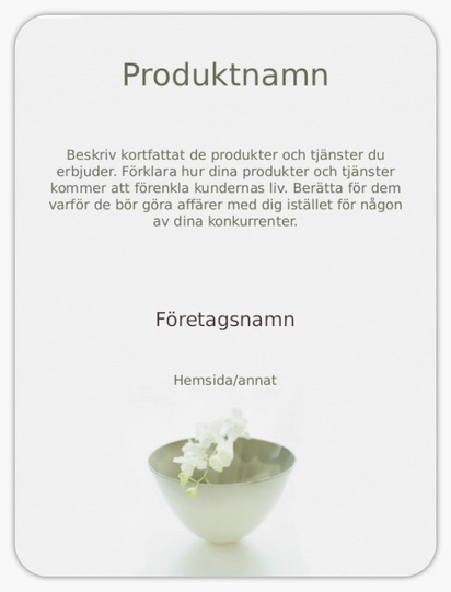 Förhandsgranskning av design för Designgalleri: Holistisk & alternativ medicin Produktetiketter på ark, Rundad rektangel 10 x 7,5 cm