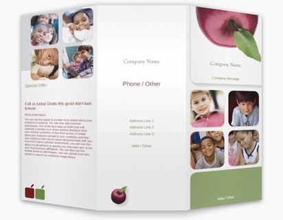 Design Preview for Design Gallery: Education & Child Care Custom Brochures, 8.5" x 11" Tri-fold