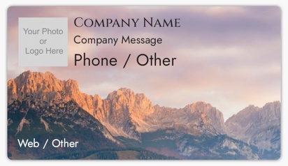 Design Preview for Design Gallery: Nature & Landscapes Business Card Stickers