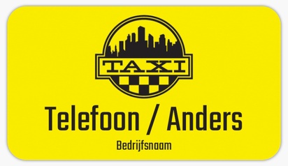 Voorvertoning ontwerp voor Ontwerpgalerij: Taxi Visitekaartjesstickers