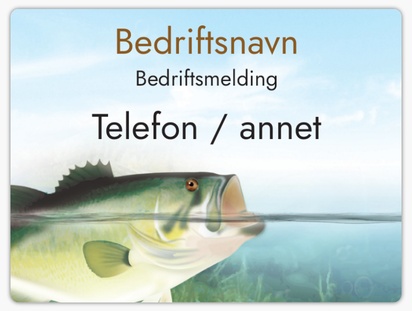 Forhåndsvisning av design for Designgalleri: Jakt & fiske Bilmagneter, 22 x 29 cm