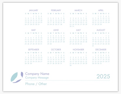 Design Preview for Design Gallery: Magnetic Calendars, Horizontal
