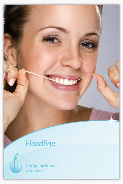 A dental dental hygienist brown blue design