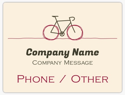 A bicycle package delivery cream gray design