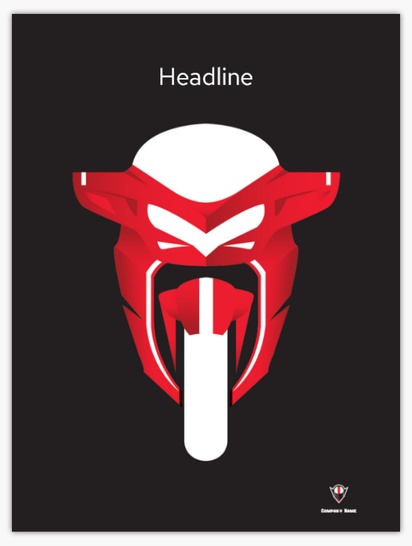 Design Preview for Motorcycles Posters Templates, 18" x 24"