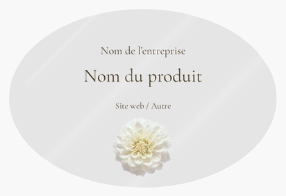 Aperçu du graphisme pour Galerie de modèles : feuilles d’étiquettes de produits pour fleurs et verdure, Ovale 7,6 x 5,1 cm