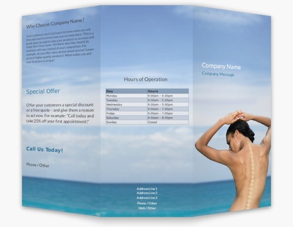 Design Preview for Design Gallery: Massage & Reflexology Custom Brochures, 8.5" x 11" Tri-fold