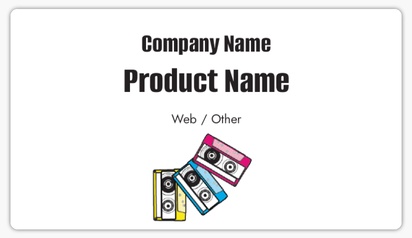 Design Preview for Design Gallery: People & Characters Product Labels, 8.7 x 4.9 cm Rounded Rectangle