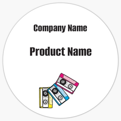 Design Preview for Design Gallery: People & Characters Product Labels, 3.8 x 3.8 cm Circle