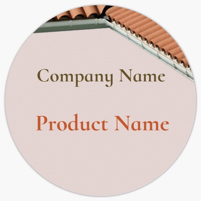 Design Preview for Design Gallery: Roofing Product Labels on Sheets, Circle 3.8 x 3.8 cm