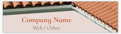 Design Preview for Templates for Roofing Bumper Stickers , Rectangle - 7.6 x 27.9 cm