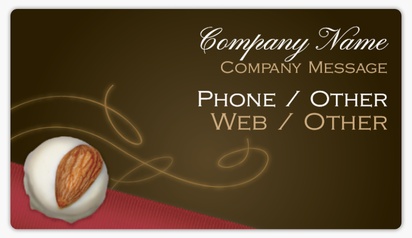 Design Preview for Design Gallery: confectionary Business Card Stickers