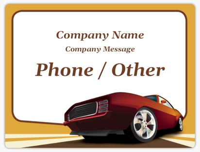 Design Preview for Auto Rental Car Magnets Templates, 8.7" x 11.5"