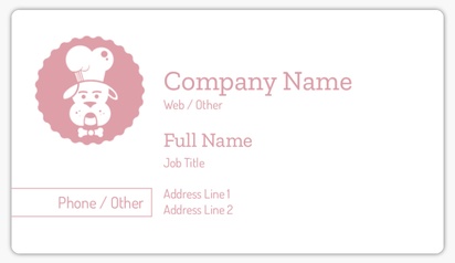 Design Preview for Design Gallery: Food & Beverage Business Card Stickers