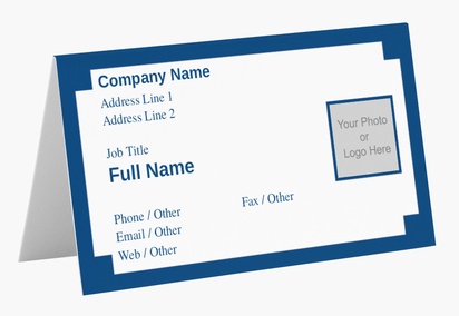 Design Preview for Design Gallery: Conservative Folded Business Cards
