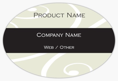 Design Preview for Design Gallery: Property & Estate Agents Product Labels, 7.6 x 5.1 cm Oval