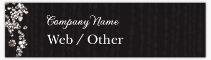 Design Preview for Templates for Jewellery Bumper Stickers , Rectangle - 7.6 x 27.9 cm