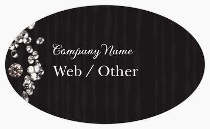 Design Preview for Design Gallery: Jewellery Bumper Stickers, 7.6 x 12.7 cm - Oval