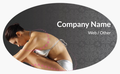 Design Preview for Templates for Weight Loss Consultant Bumper Stickers , Oval - 7.6 x 12.7 cm