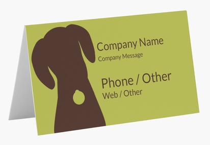 Design Preview for Design Gallery: Animals & Pet Care Folded Business Cards