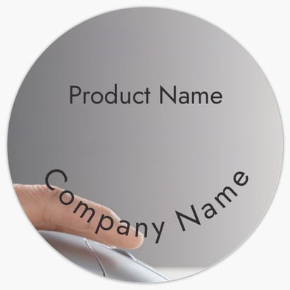Design Preview for Design Gallery: Information & Technology Product Labels, 3.8 x 3.8 cm Circle