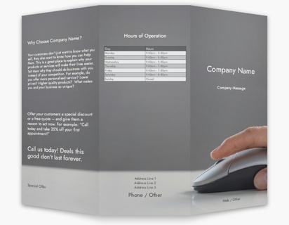 Design Preview for Design Gallery: Management Information Systems Custom Brochures, 8.5" x 11" Tri-fold