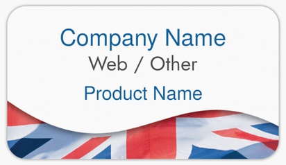 Design Preview for Design Gallery: Patriotic & Military Product Labels on Sheets, Rounded Rectangle 8.7 x 4.9 cm