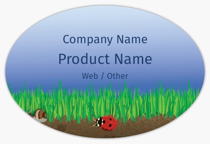 Design Preview for Design Gallery: Nature & Landscapes Product Labels, 7.6 x 5.1 cm Oval