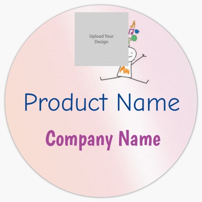 Design Preview for Design Gallery: Nursery Schools Product Labels on Sheets, Circle 3.8 x 3.8 cm