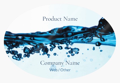 Design Preview for Design Gallery: Pool & Spa Care Product Labels on Sheets, Oval 7.6 x 5.1 cm