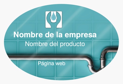 Vista previa del diseño de Galería de diseños de etiquetas para productos en hoja, Ovalada 7,6 x 5,1 cm