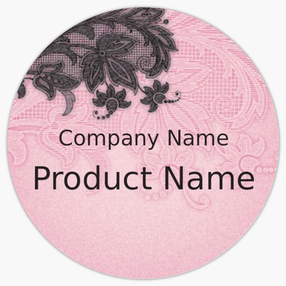 Design Preview for Design Gallery: Clothing Product Labels on Sheets, Circle 3.8 x 3.8 cm