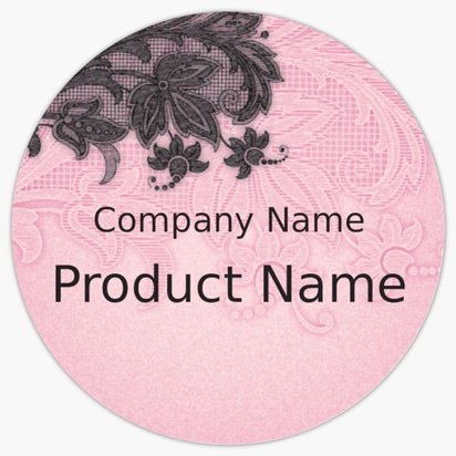 Design Preview for Custom Clothing Labels, 3.8 x 3.8 cm Circle