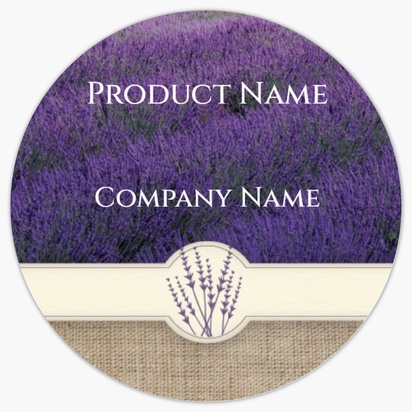 Design Preview for Design Gallery: Cosmetics & Perfume Product Labels on Sheets, Circle 3.8 x 3.8 cm