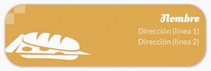 Vista previa del diseño de Galería de diseños de etiquetas de remite para catering