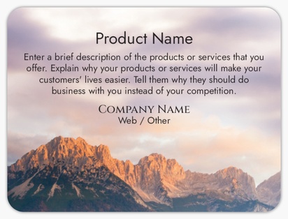Design Preview for Design Gallery: Nature & Landscapes Product Labels, 10.2 x 7.6 cm Rounded Rectangle